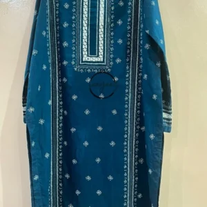 teal blue tarkashi and chikankari